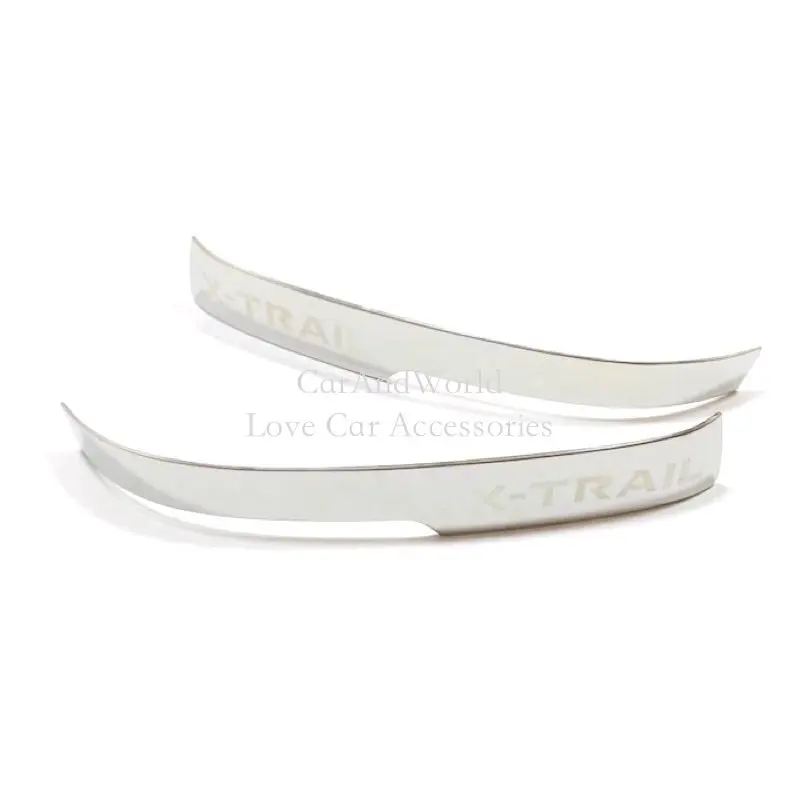 For Nissan X-Trail XTrail T33 Rogue 2021-2025 Stainless Steel Rear View Mirror Anti-scratch Strip Rearview Trims Car Accessories