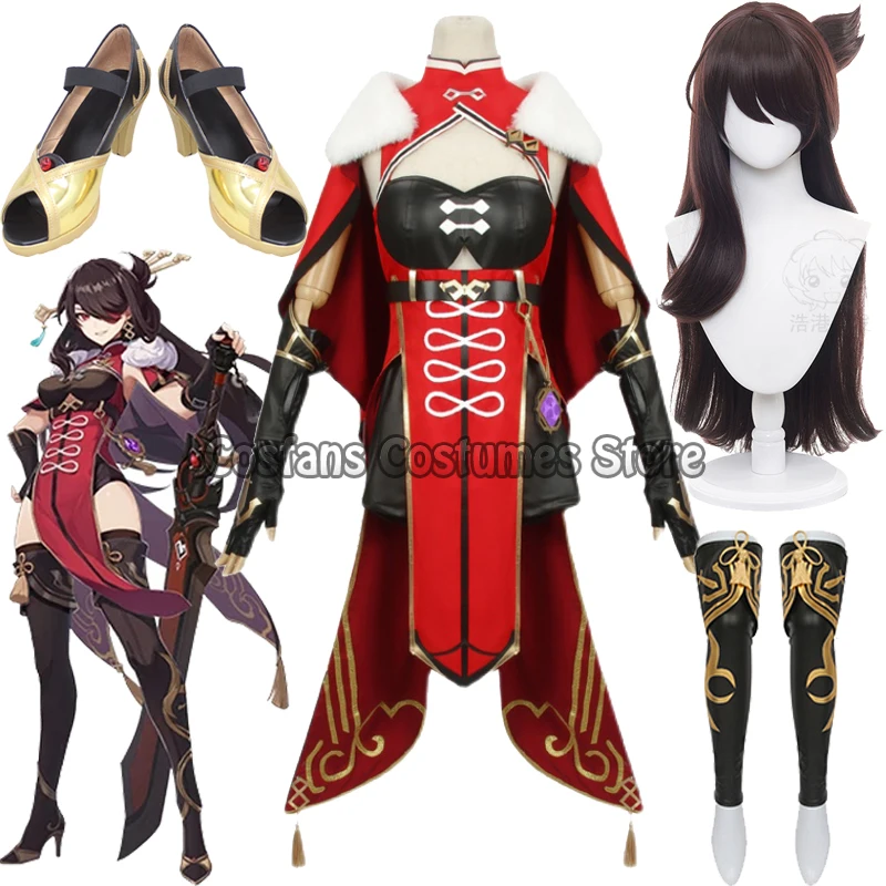 Game Genshin Impact Liyue Beidou Uncrowned Lord of the Ocean Cosplay Costume For Carnival Halloween Christmas dress Cloak Gloves