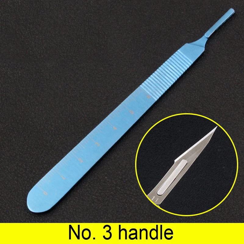 Stainless steel medical scalpel 3 No. 4 handle 11 # 23 blade utility knife carving knife mobile phone film repairman