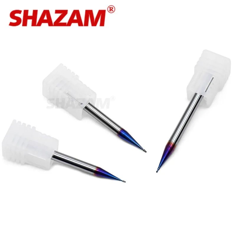 SHAZAM HRC70 2F Nano-Beschichtung, Flachboden/Kugelkopf, Mikrofräser aus Wolframstahl-Hartmetall, CNC-Mechanische Bearbeitungswerkzeuge – Detail 6