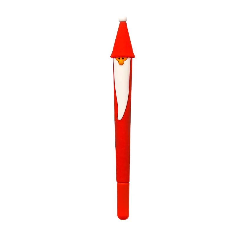 36PCS Cute Pen Red Christmas Old People 0.5mm Black Felt-Tipped Gel Pens Office Learning Stationery Kawaii School Supplies