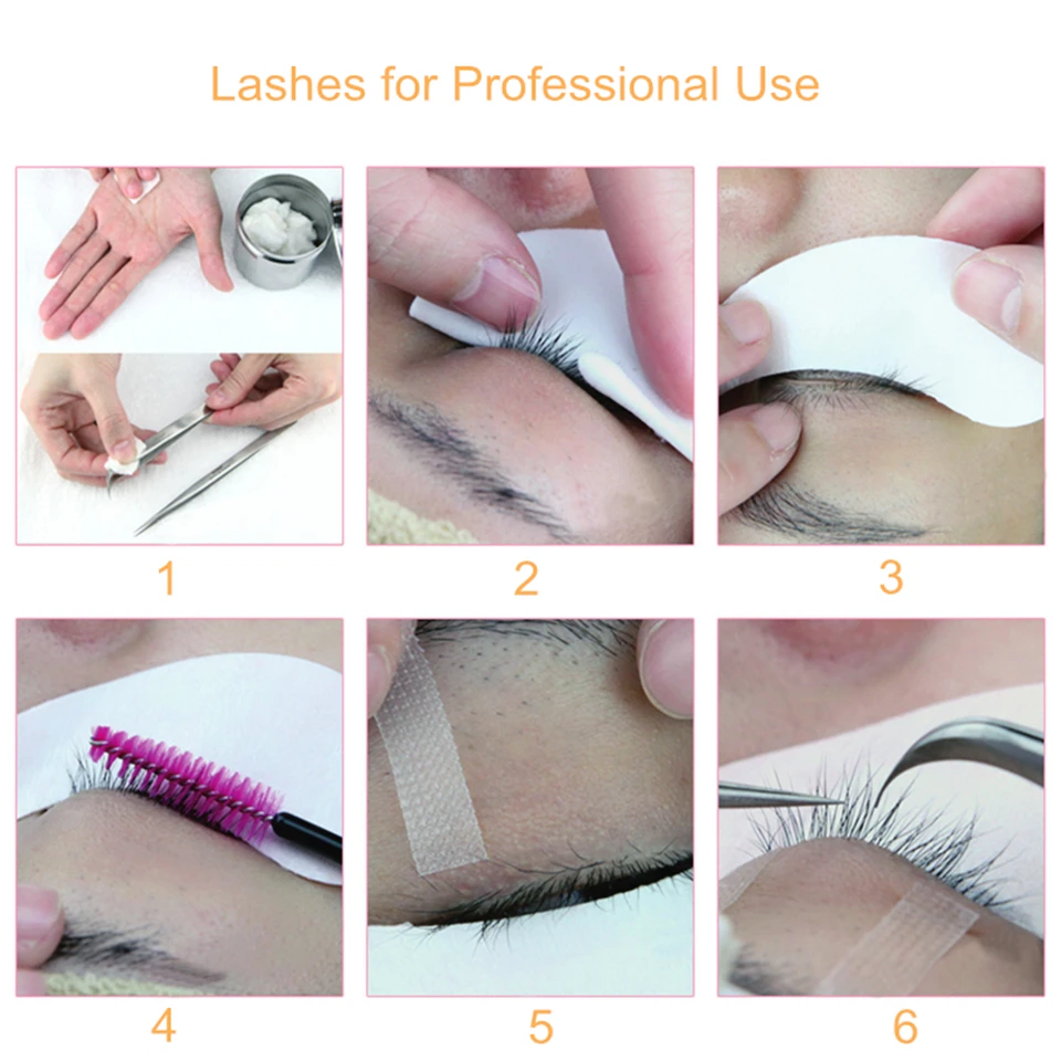 RUJADE 5 Cases/Lot False Eyelash Extensions Black Russian Volume Silk Eyelashes Regular Classic Individual Lashes Extensions