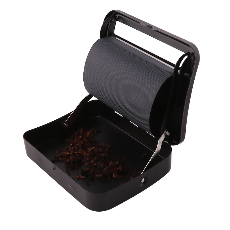 Black Cigarette Rolling Machine Smoking Case Machine Box for 78mm 110mm Rolling Paper Tobacco For Smoking Accessories