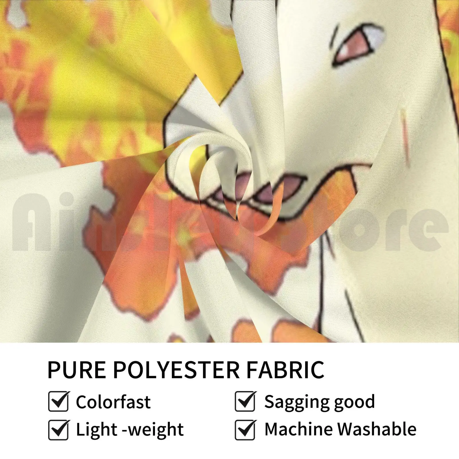 نسيج Rapidash المخصص Rapidash Horse Flames Fire