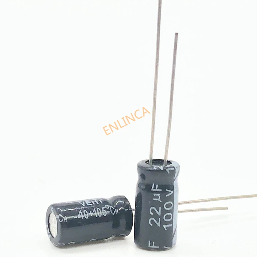30 sztuk/partia 100V 22UF 6*12 promieniowe 20% aluminiowy kondensator elektrolityczny 220000nf 20%