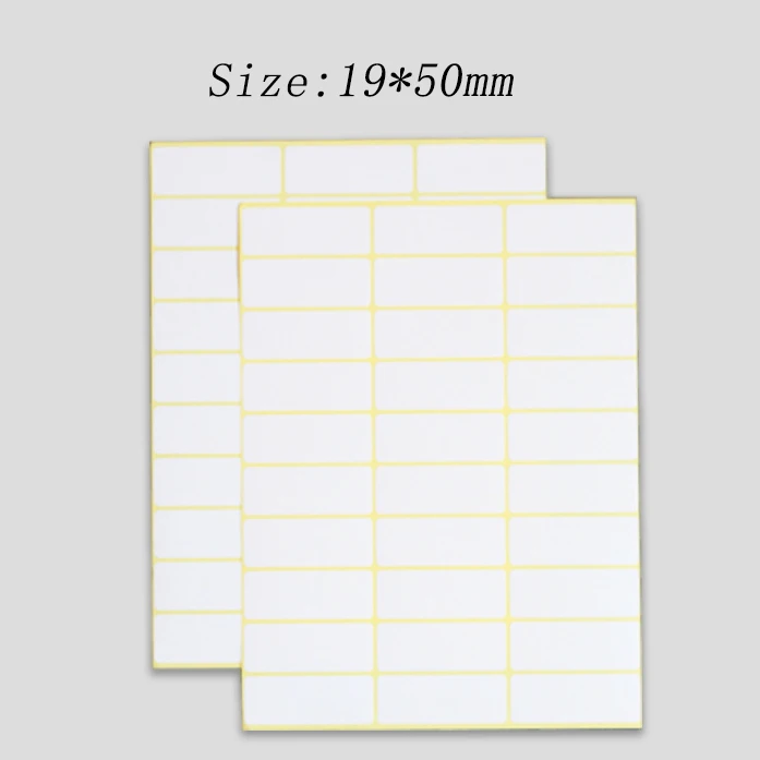 19x50mm Stationery Label/Sticker White Label Write Name Sticker Blank Price Label Child School Stickers 15 Sheets/Pack