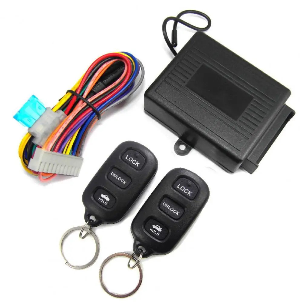 1 Set 602-8256 Auto Remote Central Kit Keyless Universal Plastic Anti-theft Auto Central Locking Kit for Car