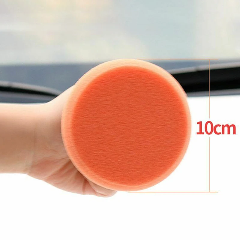 6Pcs/Set Car Wax Wash Polish Pad Sponge Cleaning Foam Kit Microfiber Applicator Pads with Gripper Handle Car-Styling