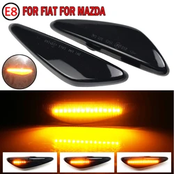 Flashing LED Dynamic Turn Signal Blinker Light For Mazda 5 CW 6 GH MX-5 ND RX-8 Car Side Marker Light For Fiat 124 Spider Abarth