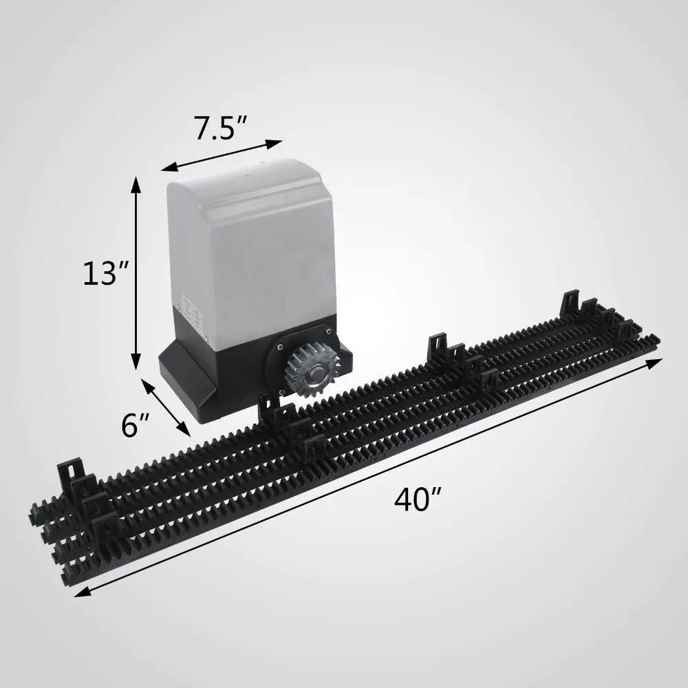 Universal 800kg 370W Adjustable Automatic Sliding Gate Opener Motor with Remote Control Release Key