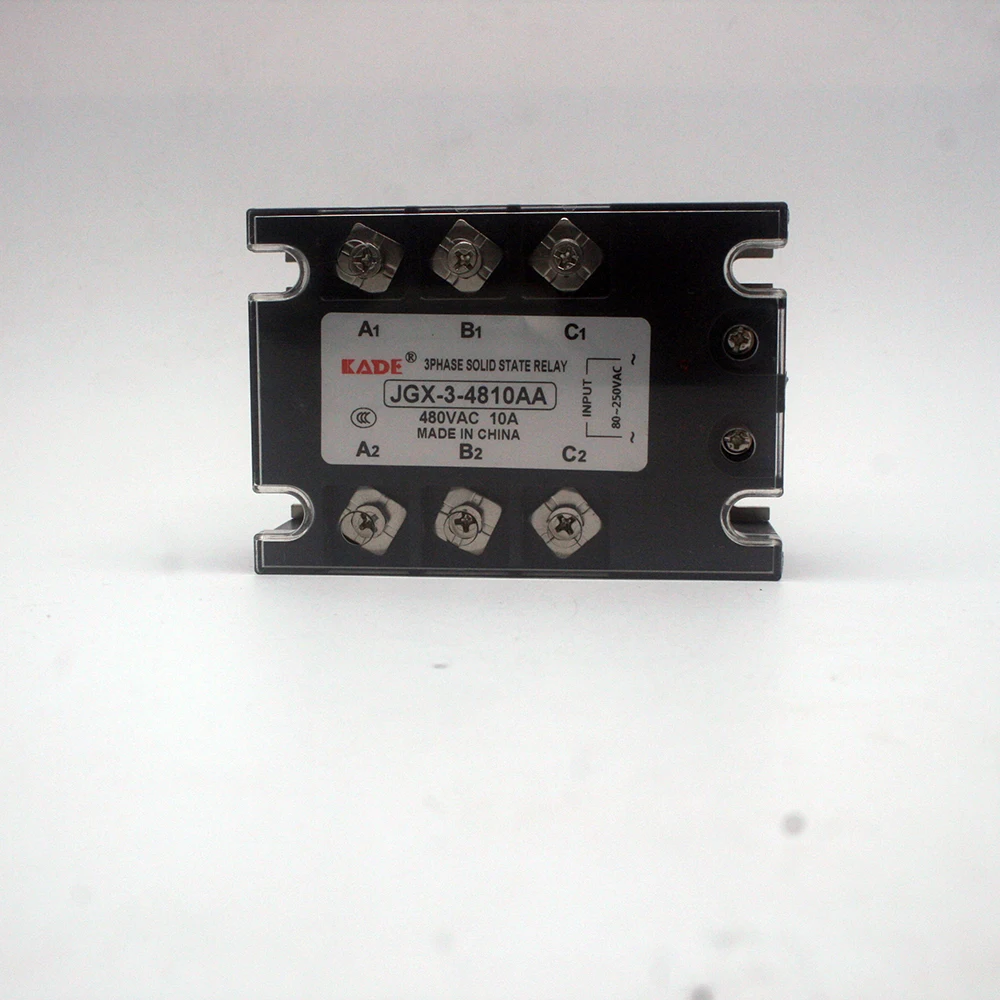 3 Phase  JGX-3-10AA/25AA/40AA/60AA/100AA/120AA/150AA/200AA  Solid State Relay 480VAC  80-250VAC  Three Phase SSR AC Control AC