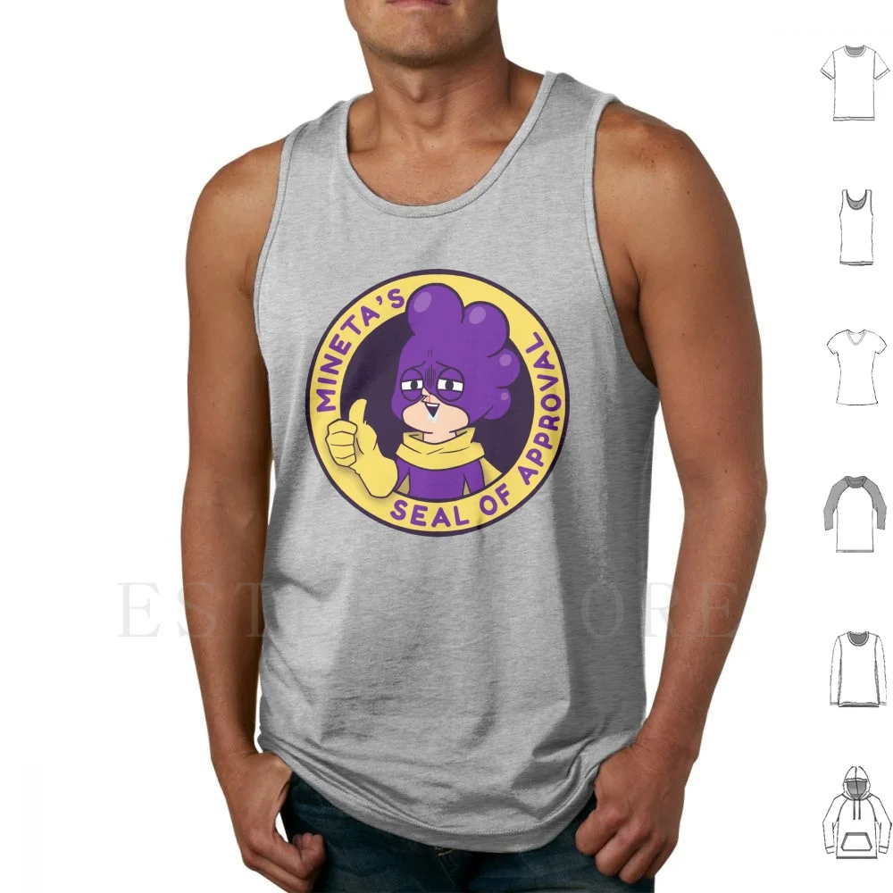 Mineta's Seal Of Approval Tank Tops Vest Mineta Mha My Hero Aca Bnha Boku No Hero Academia Drakull
