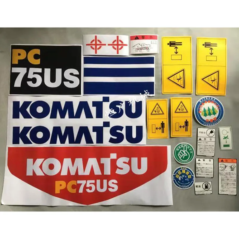 Komatsu掘削機部品ステッカー,パーツパッケージ,車の標準,30 40 55 75
