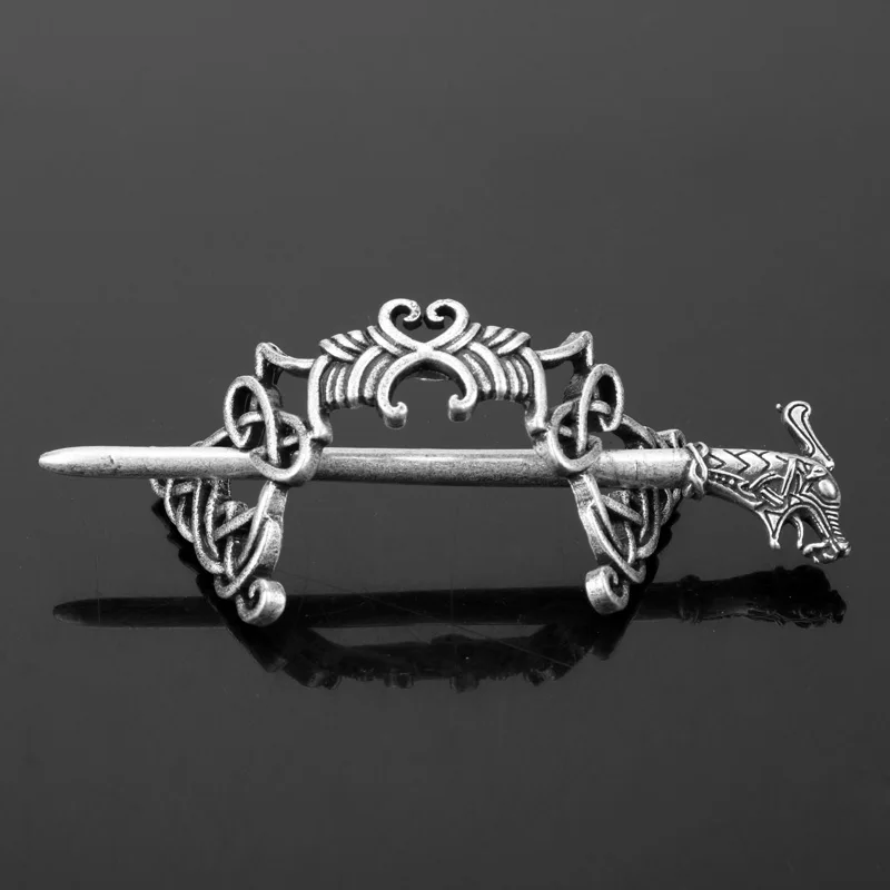 27 Style Viking Hairpin Celtics Knots Crown Vintage Metal Hair Stick Runes Dragons Slide Hair Clip Women Hair Jewelry Accessorie