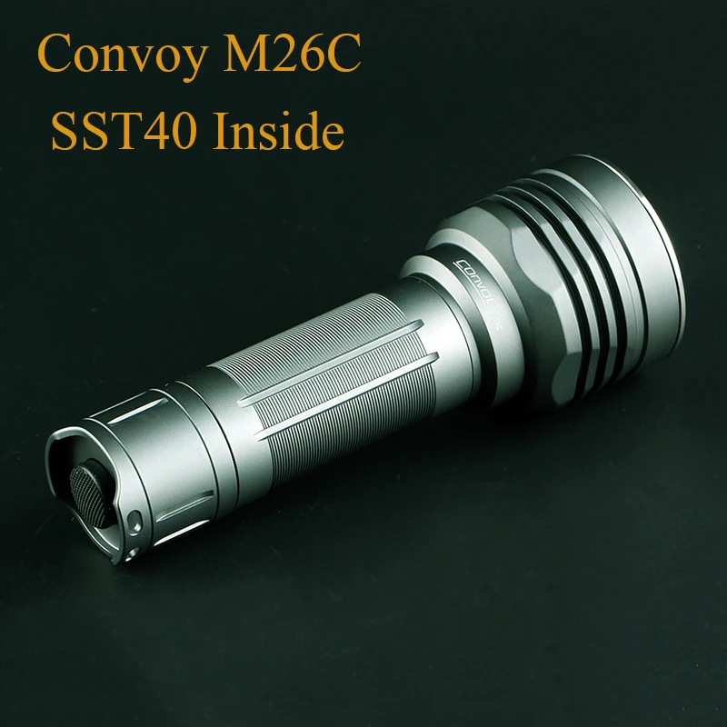 Convoy M26C SST40 LED Flashlight Long Shot Linterna 26650 Torch Hunting Lamp Work Light Lanterne Latarka Zaklamp Lampe De Poche