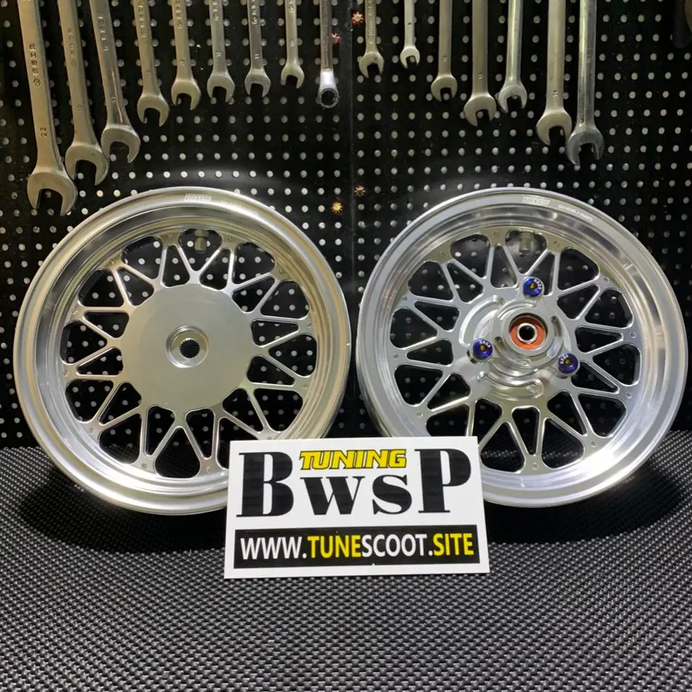 DIO50 JISO Chrome Rims 10 Inch Tuning Wheels BWSP Racing Perfomance Dio 50 Scooter Upgrade Tires Rings Parts