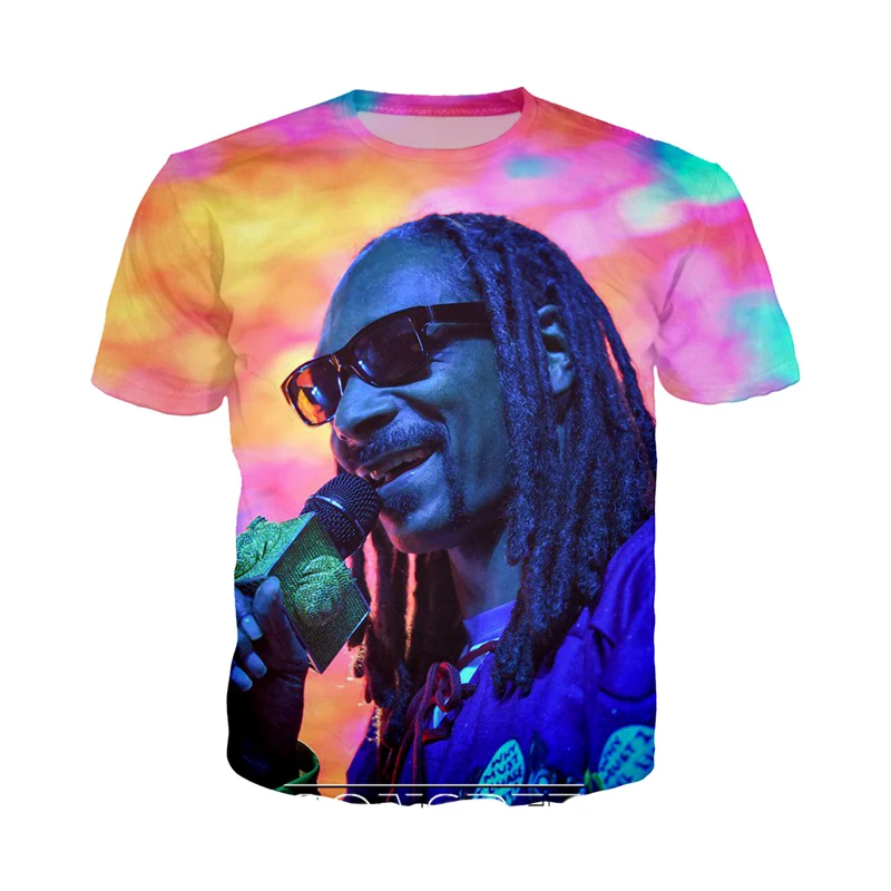 3D Print Men Women Streetwear Hip Hop Short Sleeve Snoop Dogg T-shirts Casual Harajuku Pullover Funny Rapper Tees Tops