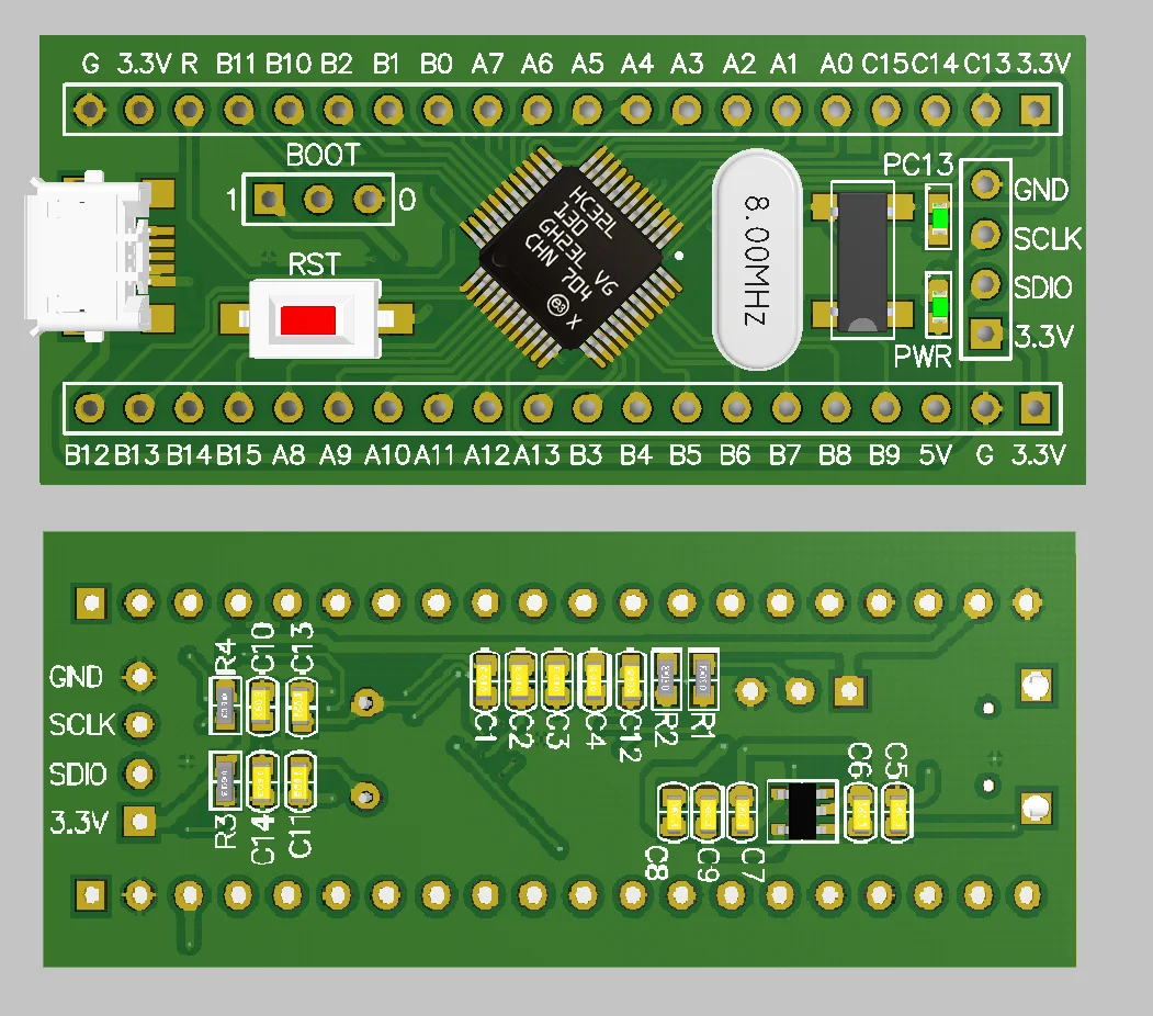 HC32L130J8TA Core Board Huada HDSC Minimum System New Product Development Replacement Stm32l051c8t6