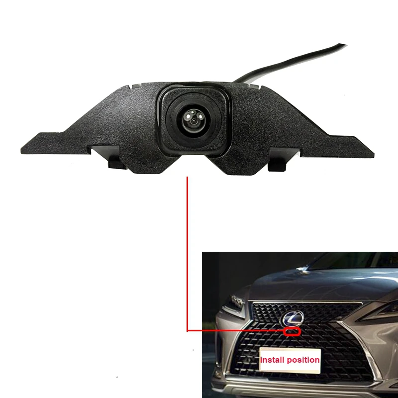 Sony Ccd HD Wide Angle Car Front View Grille Parking Camera for Lexus RX 2013-2020 Night Vision Front Image