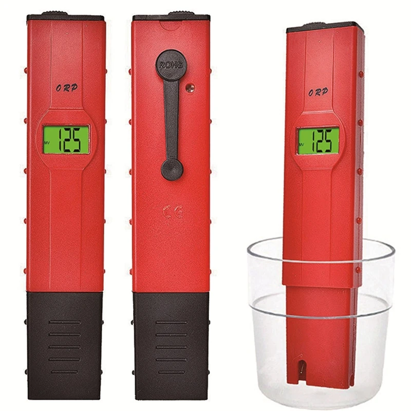 ORP-2069 LCD Digital Pen Type ORP Tester Water Quantity Pool ORP Meter Backlight Oxidation Reduction Potential mV Tools With Box