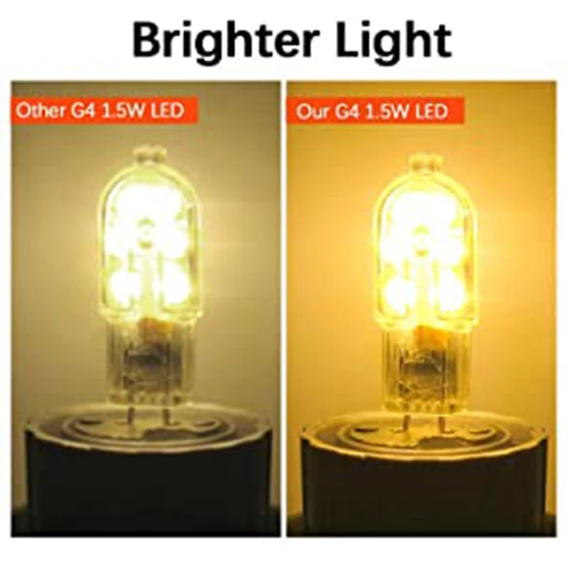 10Pcs ประหยัดพลังงาน G4หลอดไฟ LED Bi-Pin 2W 3000K การใช้พลังงานต่ำ20W หลอดไฟฮาโลเจน G4ฐาน