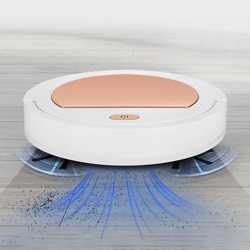 Multifunctional USB Rechargeable Automatic Vacuum Cleaner Sweeping Robot Smart Home Sweeper Lazy Cleaning Broom Portable