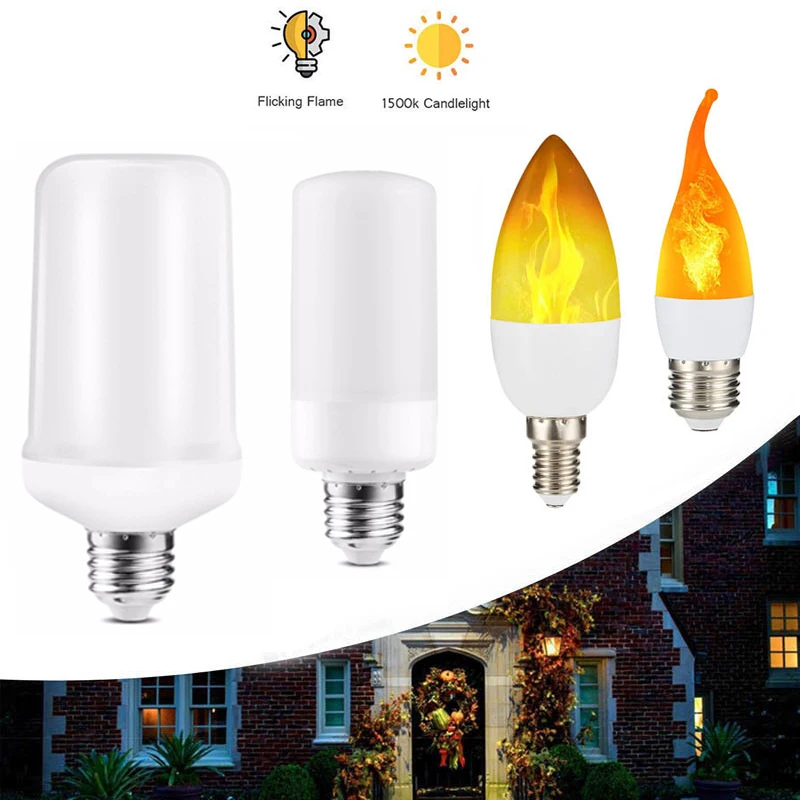 

Full Model 5W 9W 12W E27 E14 B22 LED Flame Bulb 85-265V LED Flame Effect Fire Light Bulbs Flickering Emulation Decor LED Lamp