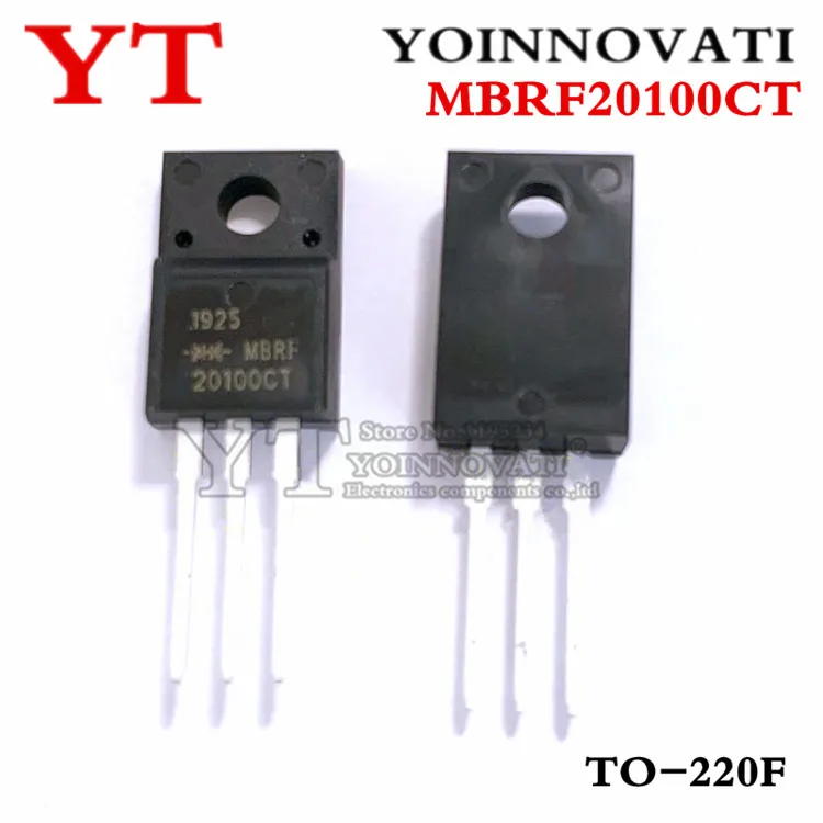 

100pcs/lot MBRF20100CT MBRF20100 20100CT 20100 TO-220F IC