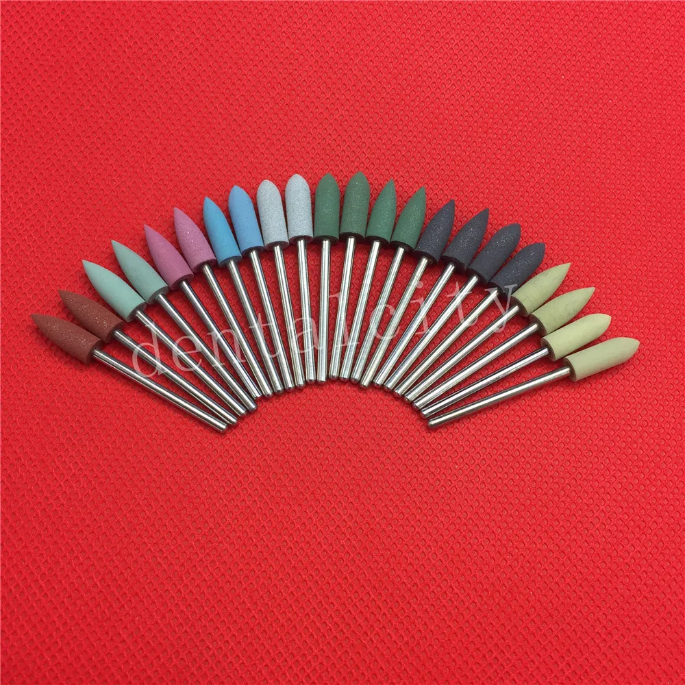 

Dental Resin Base Set 2.35mm Dental Acrylic Silicone Kit Polishers Polishing Burs