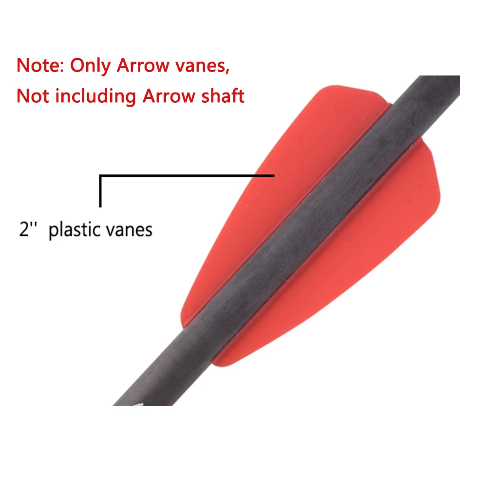 

60/100pcs Crossbow Arrow vanes 2 inch TPU vanes hunting shooting accessories 3 color (Note: Not including Arrow shaft