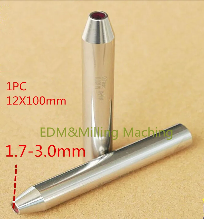 

EDM Machine C140D Ruby Ceramic Guide 12X100mm 1.7X3.0mm Guide Tube For Drill Guide For Drilling EDM Machine