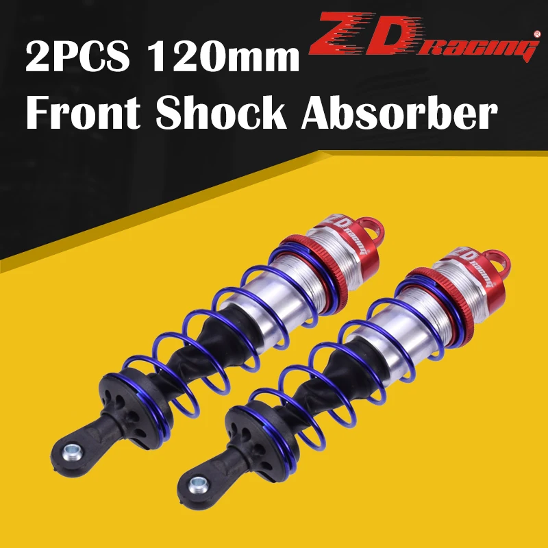 2pcs ZD Racing 120/143mm Front/Rear Shock Absorber Damper Suspension for 1/8 JLB HSP HPI Redcat Hobao RC Car Truck Buggy Truggy