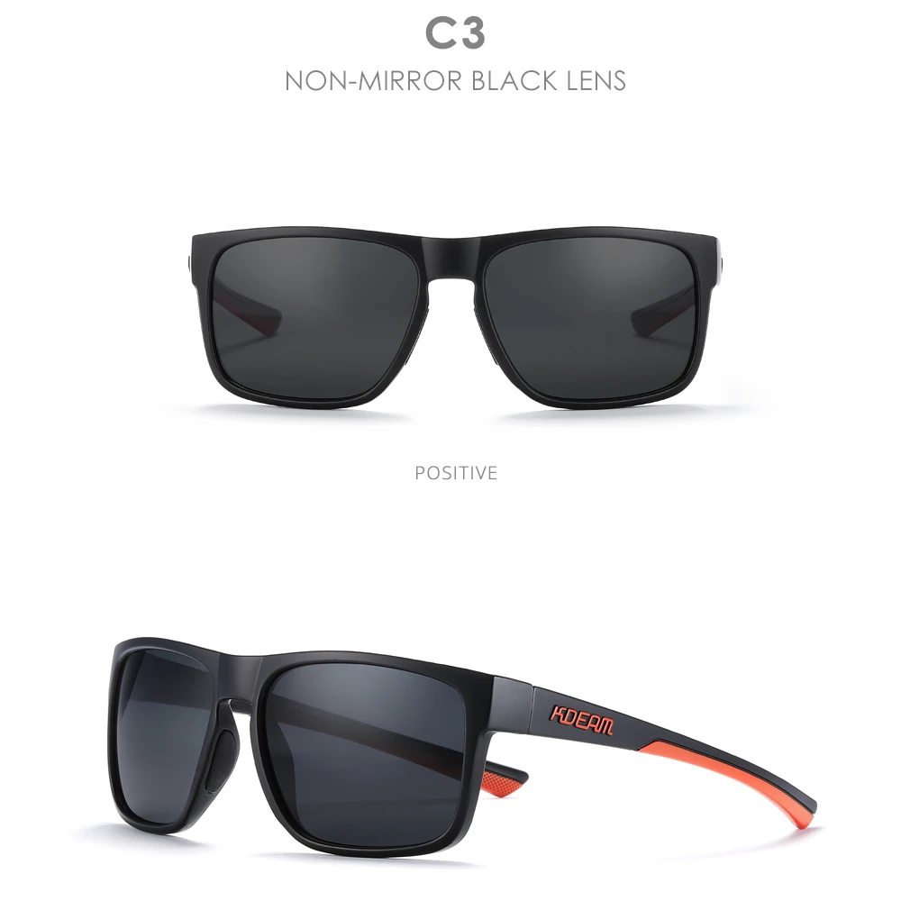 KDEAM Neue Polarisierte Sonnenbrille der Männer Platz Im Freien Photochrome Sonnenbrille Frauen Nicht-Slip Nase Pad Volle Zubehör Enthalten – Detail 15