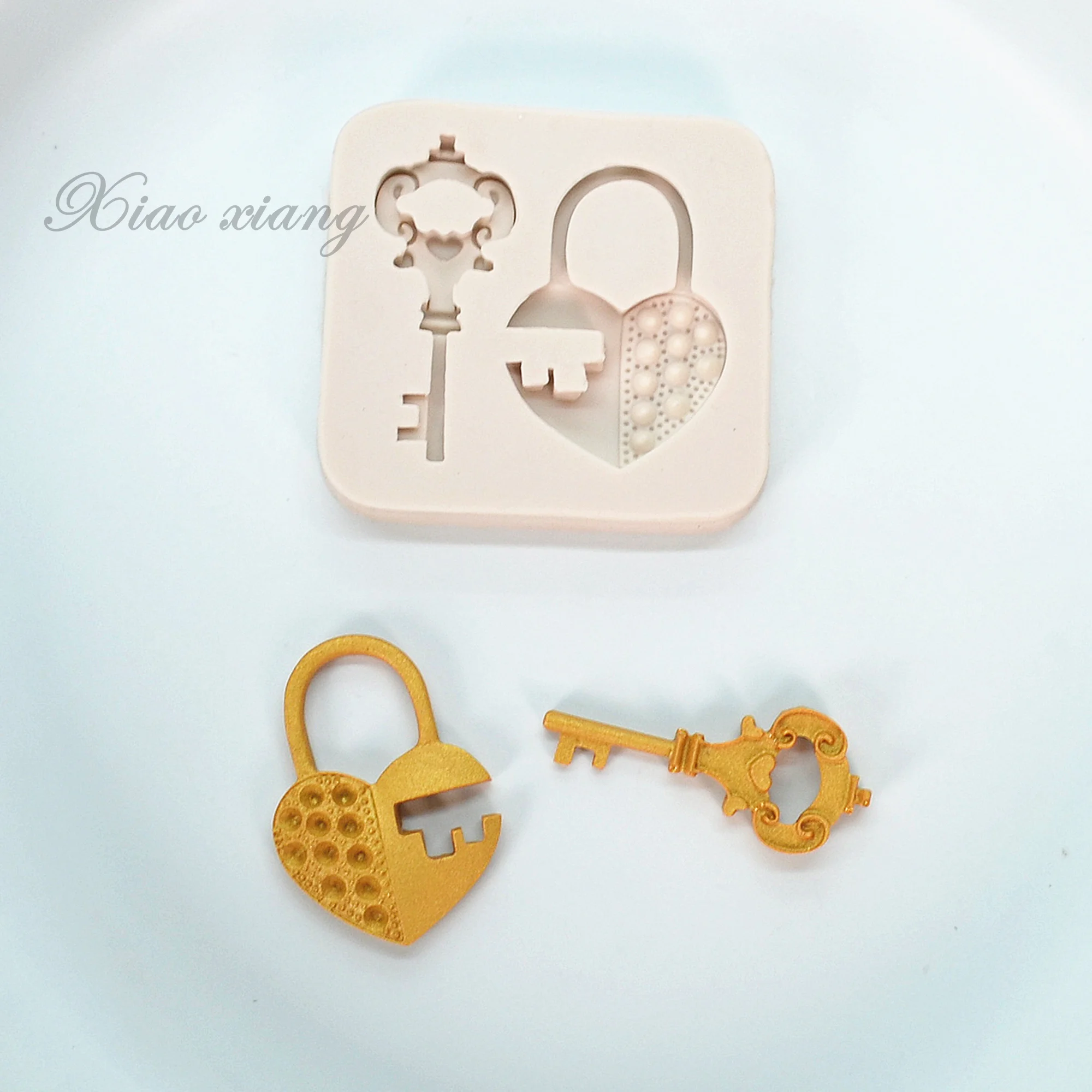 Keys And Locks Resin Silicone Molds Kitchen Baking Tools DIY Cake Pastry Fondant Moulds Chocolate Lace Decoration Supplies