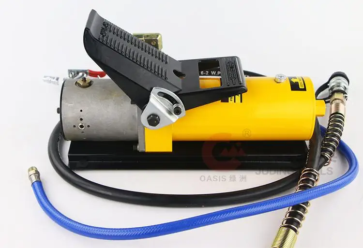 Bomba de Pedal de pie hidráulica de aire, 10,000PSI, máquinas de marco de carrocería automática, neumáticas
