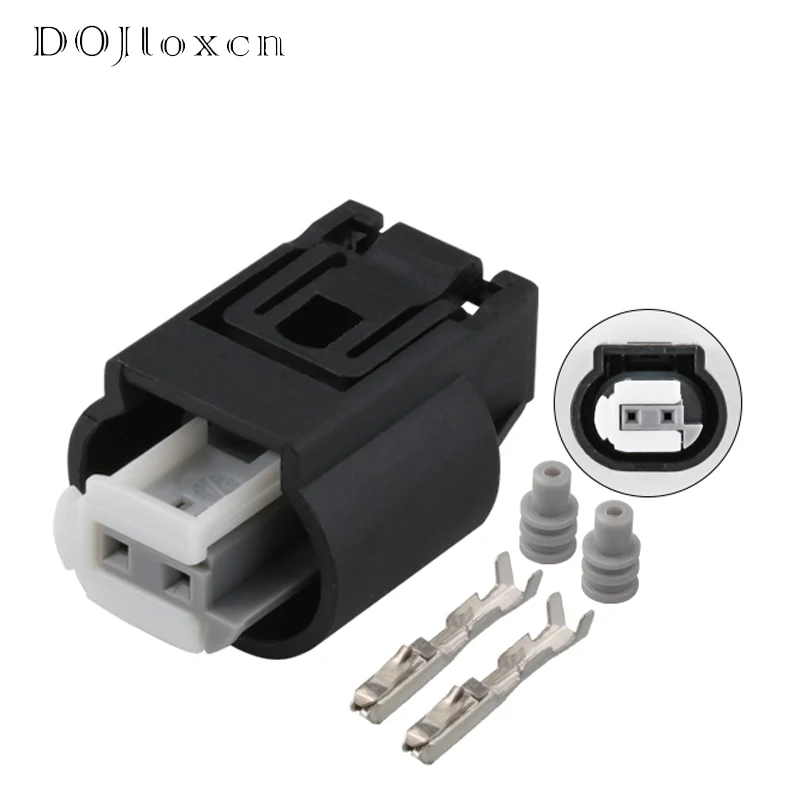 1/5/10/20/50Sets 2 Pin Waterproof Female Connector Auto Outdoor Temperature Sensor ABS Wheel Speed Wiring Plug 1718555-1 For BMW