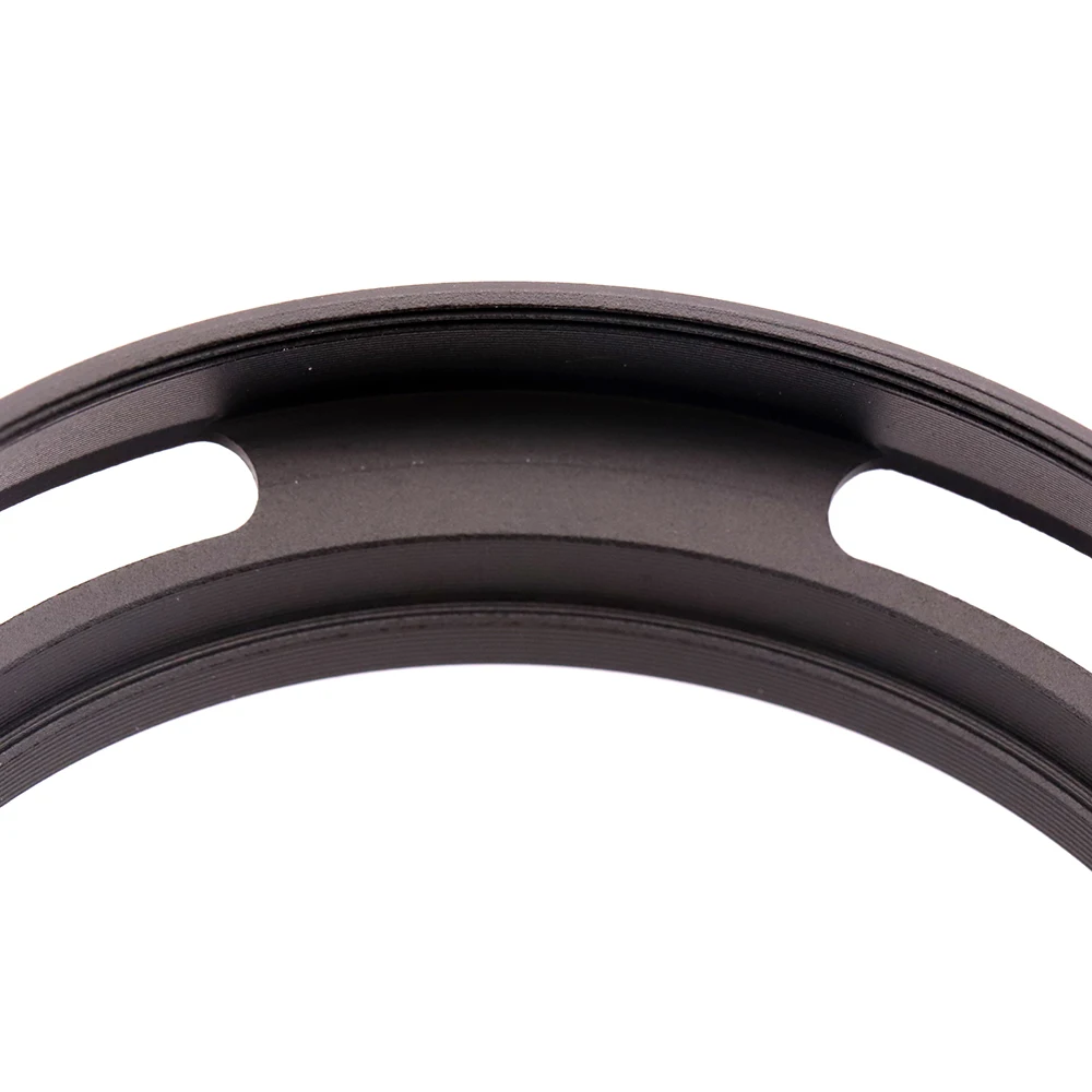 Vented Standaard Lens Hood Metalen Schroef-In Universele Zilveren 52/55/58/62/67/72/77/82Mm Camera Fotografie Accessoire