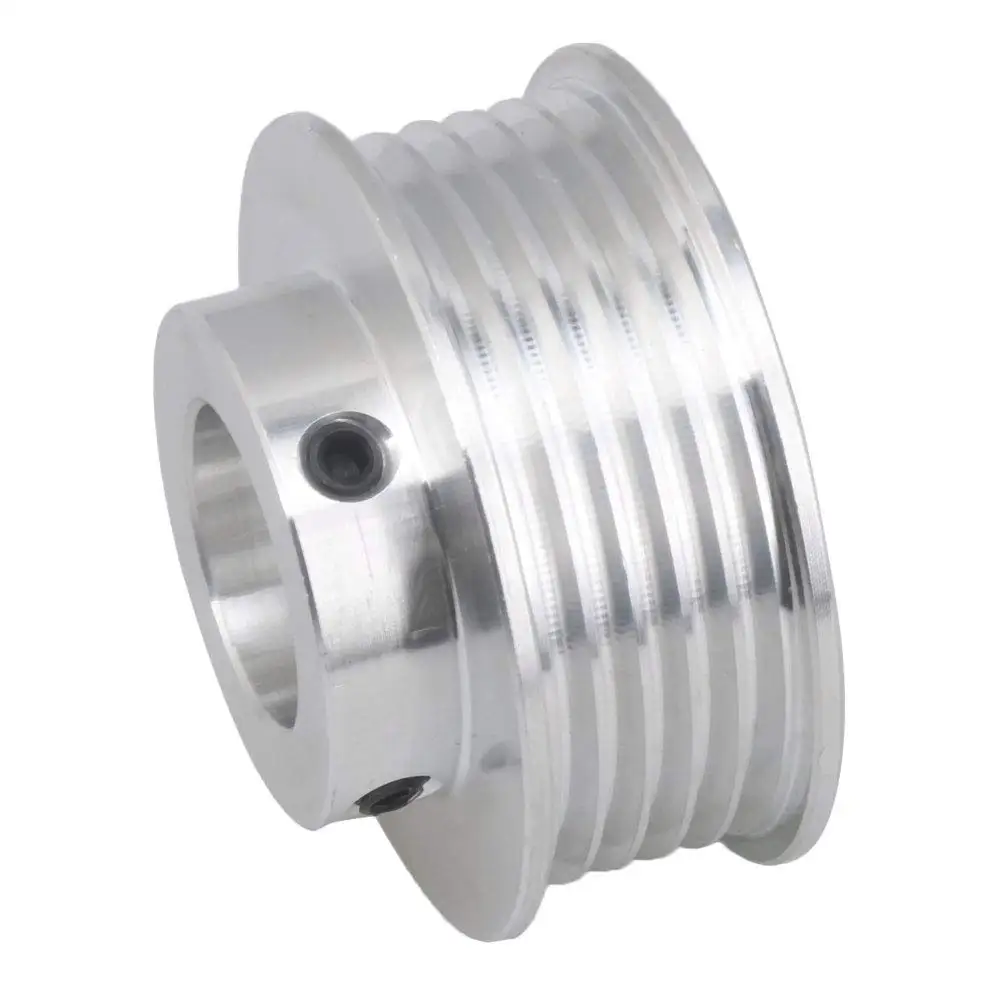 Double-Sided Hollow 14mm Inner Hole Dia 58mm Dia V-Type Belt Pulley