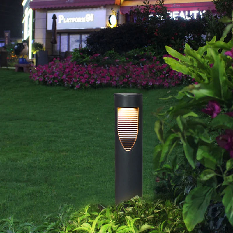 Garden Light Solar Waterproof LED Garden Lawn Lamp Modern Solar Led Light Outdoor Courtyard Villa Landscape Lawn Bollards Light