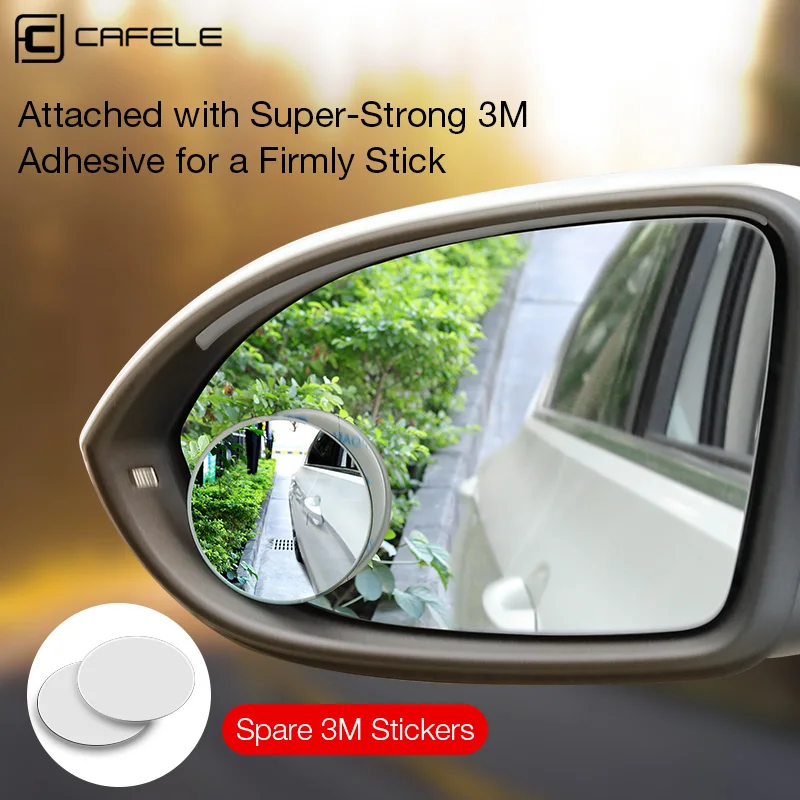 Cafele Rear View Mirror HD Blind Spot Mirror For BMW E60 Golf 4 5 6 Additional Dead Zone Mirror For Motorcycle Exterior Parts