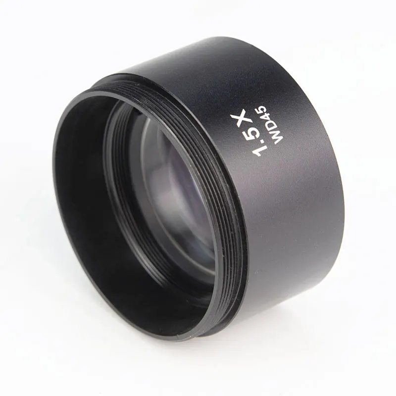 0.3X 0.75X 1.5X Optics Stereo Microscope Barlow Lens M48 Thread Binocular Trinocular Zoom Microscopio Auxiliary Objective Lenses