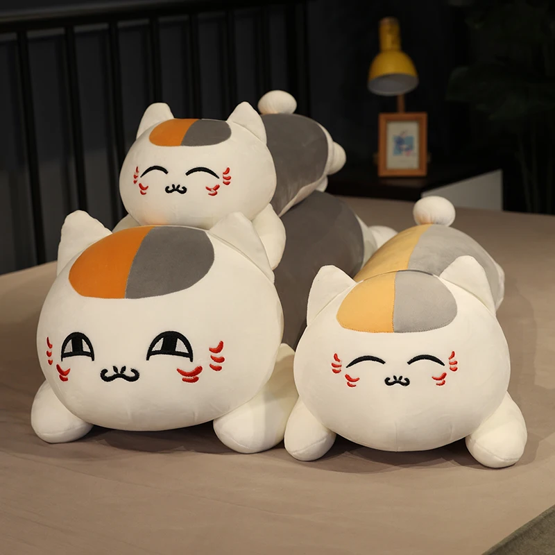 70-110CM Natsume Yuujinchou Nyanko Sensei Plush Cat Toys Anime Cartoon Stuffed Dolls Pillow Cushion for Children Birthday Gift