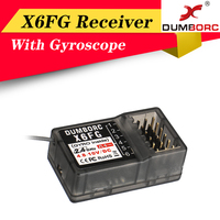 High Quality DUMBORC X6F X6FG 2.4G 6CH Radio Control System Receiver for Domborc RC X6 Transmitter