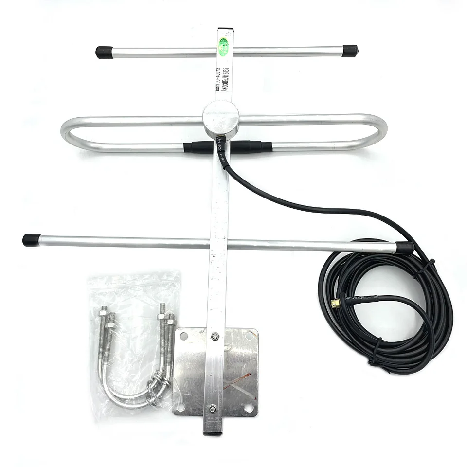 Oniissy 6dBi UHF 433MHz Outdoor Directional per Yagi Antenna SMA Connettore Maschio Cavo RG58 Antenna esterna per Segnale Booster Oniissy 6dBi UHF 433MHz Outdoor Directional per Yagi Antenna SMA Connettore Maschio Cavo RG58 Antenna esterna per Segnale Booster