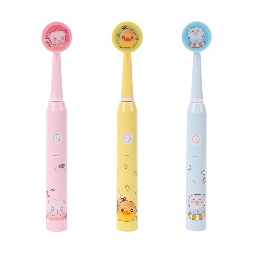 

Rechargeable Kids Electric Toothbrush, 3 Modes, 3 Soft Bristles, Easy Cleaning, One Charge for 18 Days, Electric Toothbrushes