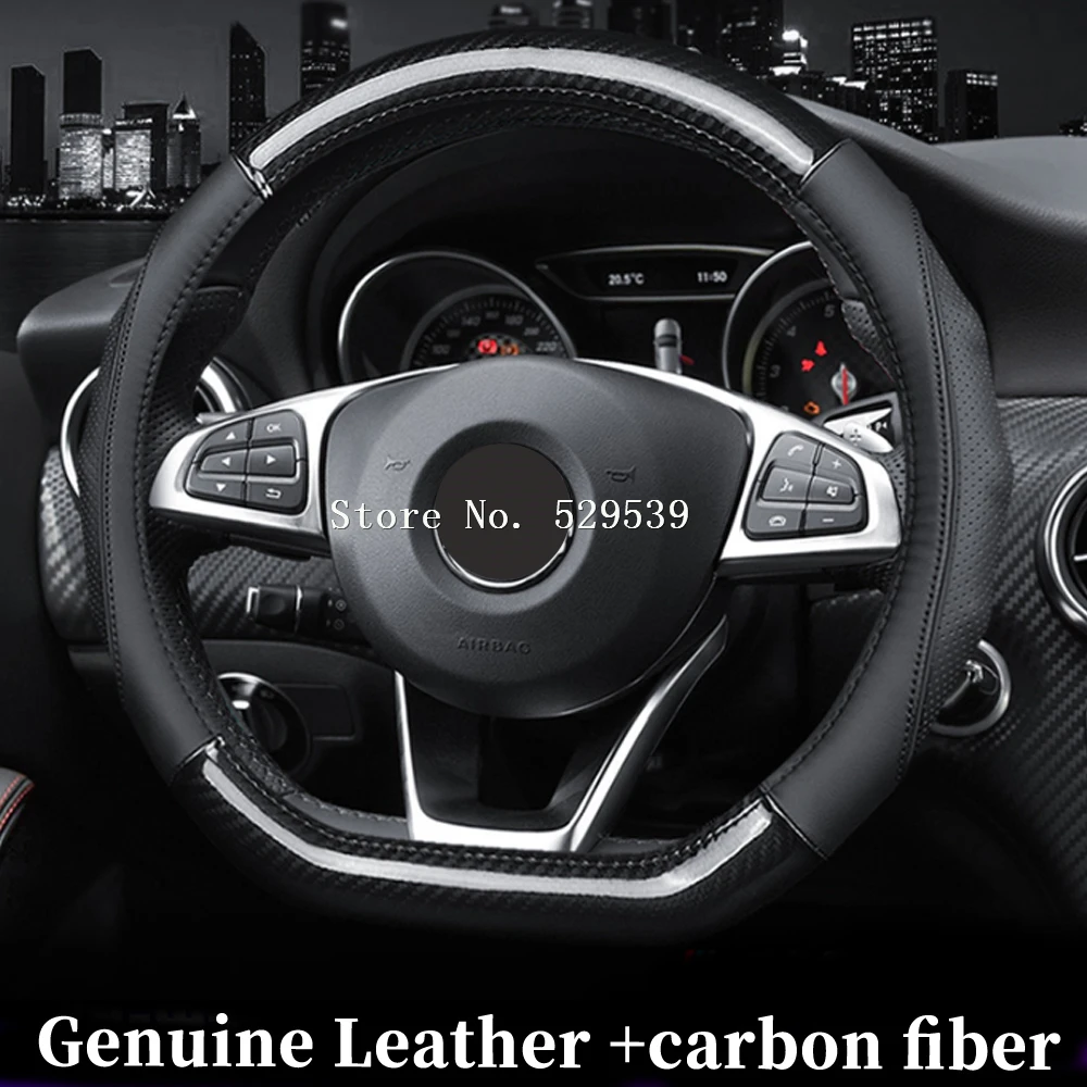 Accessories Genuine Leather Car Steering Wheel Covers For Mercedes-Benz B CLASS W245 W246  W247 B150 B160 B220 B180 B200 B260