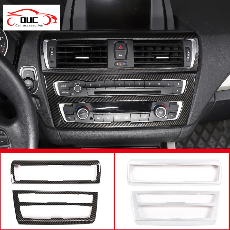 

Car Center Console Air Conditioning Outlet CD Panel Frame Decoration Sticker Trim ​For BMW 1 2 Series 2012-2018 Auto Accessories