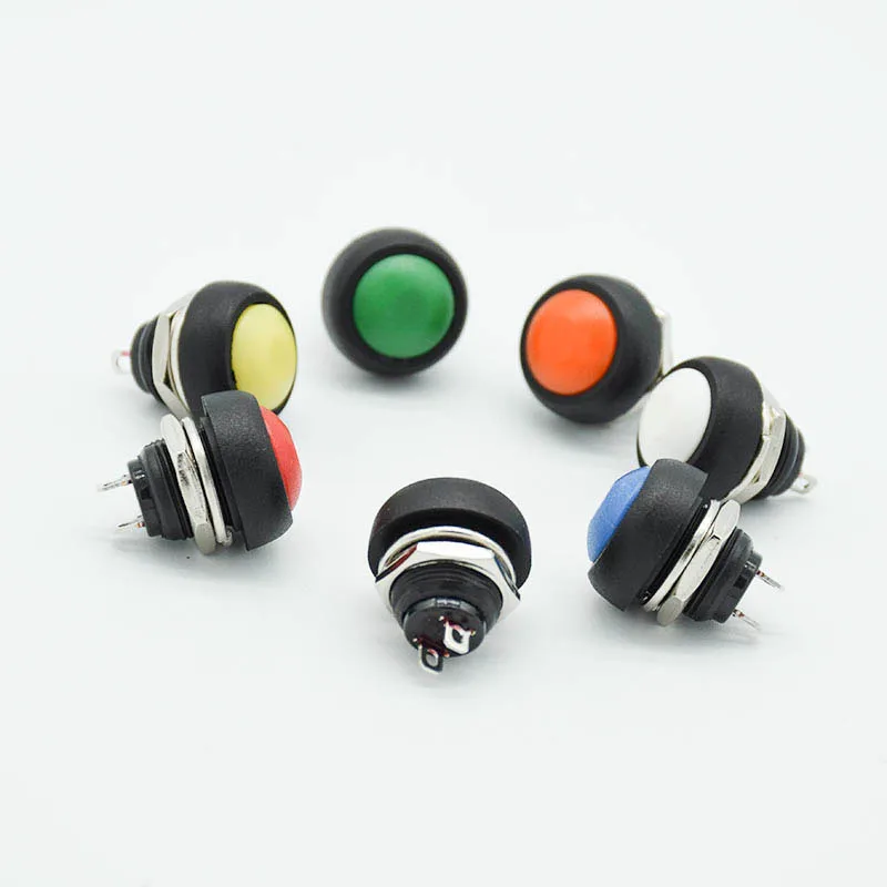 

30pcs 12mm Waterproof Momentary ON/OFF Push Button Mini Round Switch 1A 250V