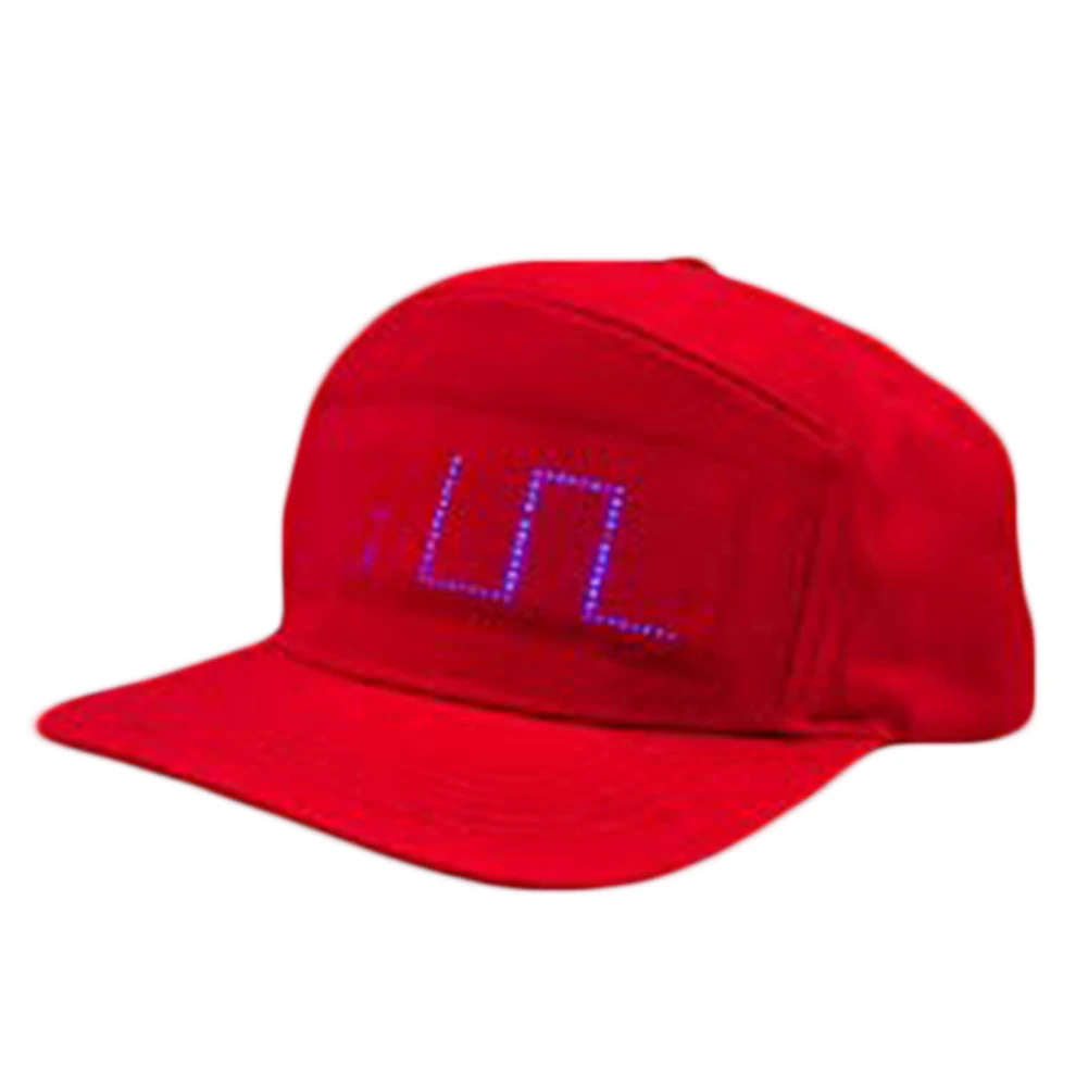 Luminous LED Display Multilanguage Wireless Bluetooth Party Baseball Cap Sun Hat Bluetooth LED Board Baseball Party Luminous Hat