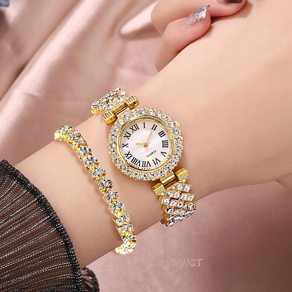 Luxury Bracelet Watches Women Crystal Dress Wristwatches Clock Women\'s Fashion Casual Quartz Watch Reloj Mujer Relogio Feminino